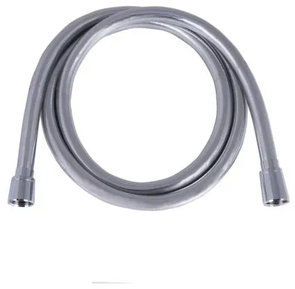 nwb Brauseschlauch Exclusiv PAQ102023125 1250 mm 125 cm, galtt, silber glänzend, Verdrehschutz