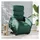 vidaXL Massagesessel mit Aufstehhilfe Stoff 92 x 99,5 x 0 cm Dunkelgrün