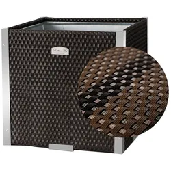Polyrattan Pflanzgefäß mit Aluminiumrahmen
