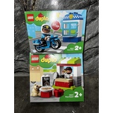 Lego Duplo 2er Set Polizei Motorrad Pizzeria Neu 10900 10927 2+