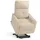 MCombo Fernsehsessel 7027 Stoff 67,5 x 105 x 86,5 cm Beige elektrisch mit Aufstehhilfe