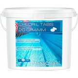 GlobaClean 5 kg Chlortabletten für Pool 20g - langsamlösliche Chlor Tabletten