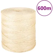 vidaXL Seil 100% Sisal 2 mm 600 m