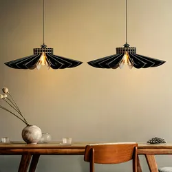 WellHome 2er-Set Deckenlampen 45cm in Schwarzem Design Margarita