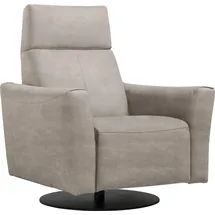 Egoitaliano Sessel »Blues Designsessel, Loungesessel,« drehbar, inkl. manuelle Relaxfunktion durch Push-Back-Mechanismus, grau