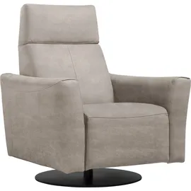 Egoitaliano Sessel »Blues Designsessel, Loungesessel,« drehbar, inkl. manuelle Relaxfunktion durch Push-Back-Mechanismus, grau