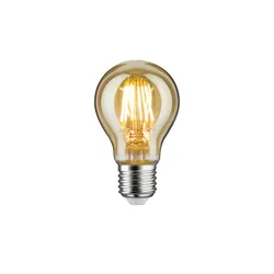 LED AGL E27/6W,  gold , gold , Maße (cm): H: 10,4  Ø: 6