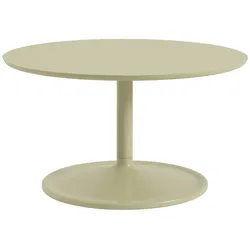 Muuto Soft Couchtisch, Ø 75 cm, beige grün laminat / beige grün