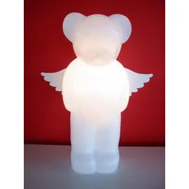 authentics Lumibär Dekoleuchte LED, Leuchtfigur in Bärenform mit Fernbedienung, Polyethylen, Weiß, 523700