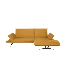 KOINOR Ecksofa  aus Flachgewebe Francis , orange , Maße (cm): B: 284 H: 93 T: 159