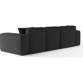 Fun Möbel Ecksofa Designersofa CELES in Stoff Opera Velvet Creme Ottomane Links - Beige