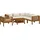 vidaXL Garten-Lounge-Set 7-tlg. creme Akazie