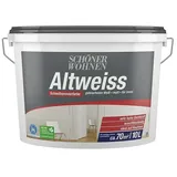 SCHÖNER WOHNEN-Farbe Wandfarbe Altweiß  (Weiß, Matt, 10 l, Lösemittelfrei)
