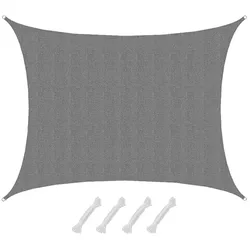 AMANKA UV Sonnensegel Wasserdurchlässig 7x5 - Rechteckig - Sonnenschutz Garten Terrasse