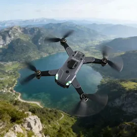 ideoon 4K Drohne mit Kamera Schwenkbar C0 Zertifiziert Faltbar GPS Rückkehr Hinderniserkennung Follow-Me