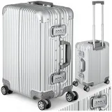 Tectake Airway 4-Rollen Cabin 20 Zoll / 20 l silber/grau