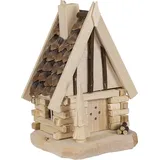 Rudolphs Schatzkiste Räucherhaus Finnhütte BxHxT 10x18x11cm NEU Raucherhaus Rauchhaus Räucherfigur Rauchen Rauchfigur Rauchmann Räucherkerze Smoker Kerze Figur