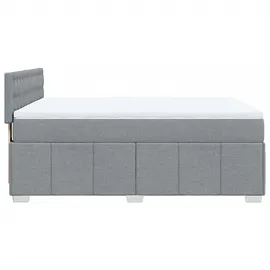 vidaXL Boxspringbett 140 x 200 cm Hellgrau