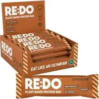 REDO Proteinriegel Plant Based Protein Bar, 18 Riegel, Chocolate, je 60 g, pro Riegel 12 g Protein