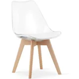 Mark Stuhl – Transparent / Natürliche Beine X 1