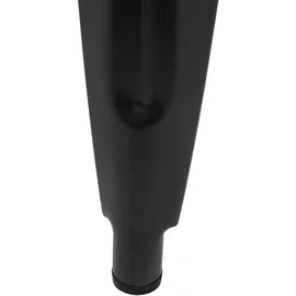 Mendler 2er-Set Esszimmerstuhl HWC-H10d, Stuhl Küchenstuhl Chesterfield Metall Kunstleder Industrial Gastronomie ~ schwarz-grau