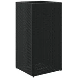 vidaXL Pflanzkübel Schwarz 40x40x80 cm Poly Rattan 2107777