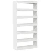 VidaXL Weißes Bücherregal Weiß Hochwertiger Holzwerkstoff