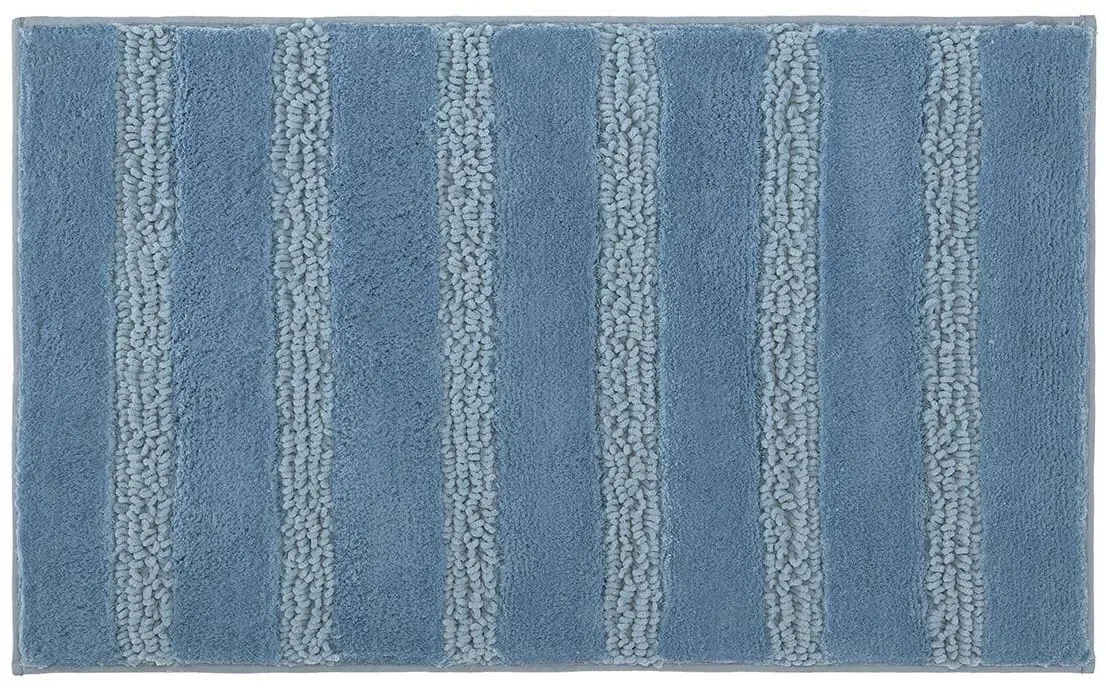 Kleine Wolke Badteppich Monrovia 70x120 cm | stahlblau - blau
