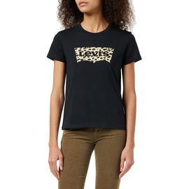 Levis T-Shirt, Logo-Print, Baumwolle, für Damen, Leopard XS