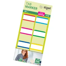 Sigel HN201, 25x38mm, 6-farbig sortiert, ohne, rechteckig 4004360863967 Sigel 60 Stück