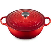 Le Creuset Signature La Marmite Bräter 26 cm kirschrot