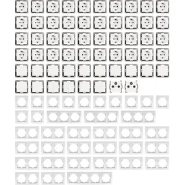 McPower Schalter und Steckdosen-Set FLAIR "Einfamilienhaus" 95-teilig weiß