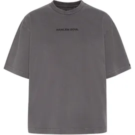 Harlem Soul HARLEM SOUL, Damen, Gr. M, grau, Single Jersey, Material: 100% Baumwolle, bedruckt, regular fit normal, Rundhals, eingesetzt gerader Abschluss, Shirts Rundhalsshirt, aus Baumwolle