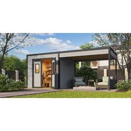 Weka Gartenhaus-Anbaudach 300 x 250 cm Grau