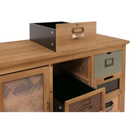 Mendler Apothekerkommode 80 x 91 x 40 cm Braun