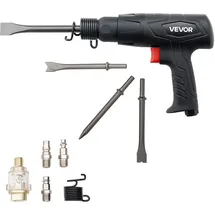 Vevor Druckluft Meißelhammer 6,2bar mit 4-teiligem Meißelsatz 2500–2700BPM