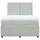 vidaXL Boxspringbett mit Matratze Hellgrau 160x200 cm Samt