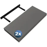 CASARIA Wandregal 50 x 3,8 x 23 cm Grau