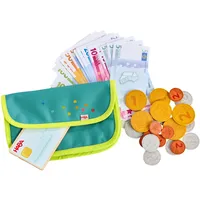 HABA 2012308001 - Creative Play Spielgeld mit Geldbörse, 77-teilig,