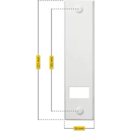 Schellenberg Abdeckplatte Standard 18,5 cm weiß