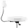 Physa Rollhocker mit Lehne Drehhocker Arbeitshocker Praxishocker Gasfeder Weiss 150 kg