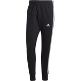 Adidas Essentials French Terry Tapered Cuff 3-Streifen Hose Black / White 2XLT