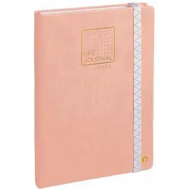 Quo Vadis 23798501NQ Life Journal 21 Notizbuch 2019 Lineatur Dot 1 Stück bleichrosa: Life Journal Persönlicher Kalender