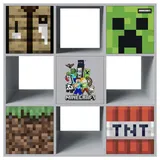 Minecraft Raumteiler 90 x 90 x 30 cm Grau