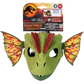 Jurassic World Dilophosaurus Spielmaske mit Geräusch- und Wassersprühfunktion