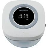 MEDION P66096 Duschradio mit Bluetooth (Saugnapf, LED-Display Wasserdicht) weiß