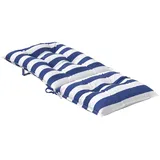 vidaXL Sitzkissen 120 x 50 x 7 cm blau/weiß 2 St.