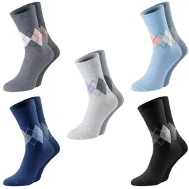 CHiLI Lifestyle Socks Chili Lifestyle Damen Socken LADY DIAMOND Karo 10 Paar Baumwolle, Weichbund