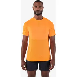 Laufshirt kurzarm Herren seamless - Run 500 Komfort orange S