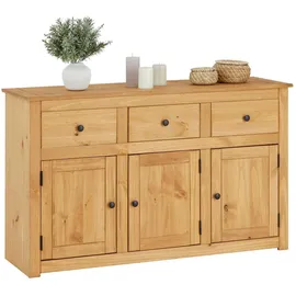 CARO-Möbel Sideboard 135 x 80 x 40 cm Braun